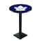 Holland Bar Stool Co 42" Blk Wrinkle Toronto Maple Leafs Pub Table L217B4228TorMpl - alternate 1